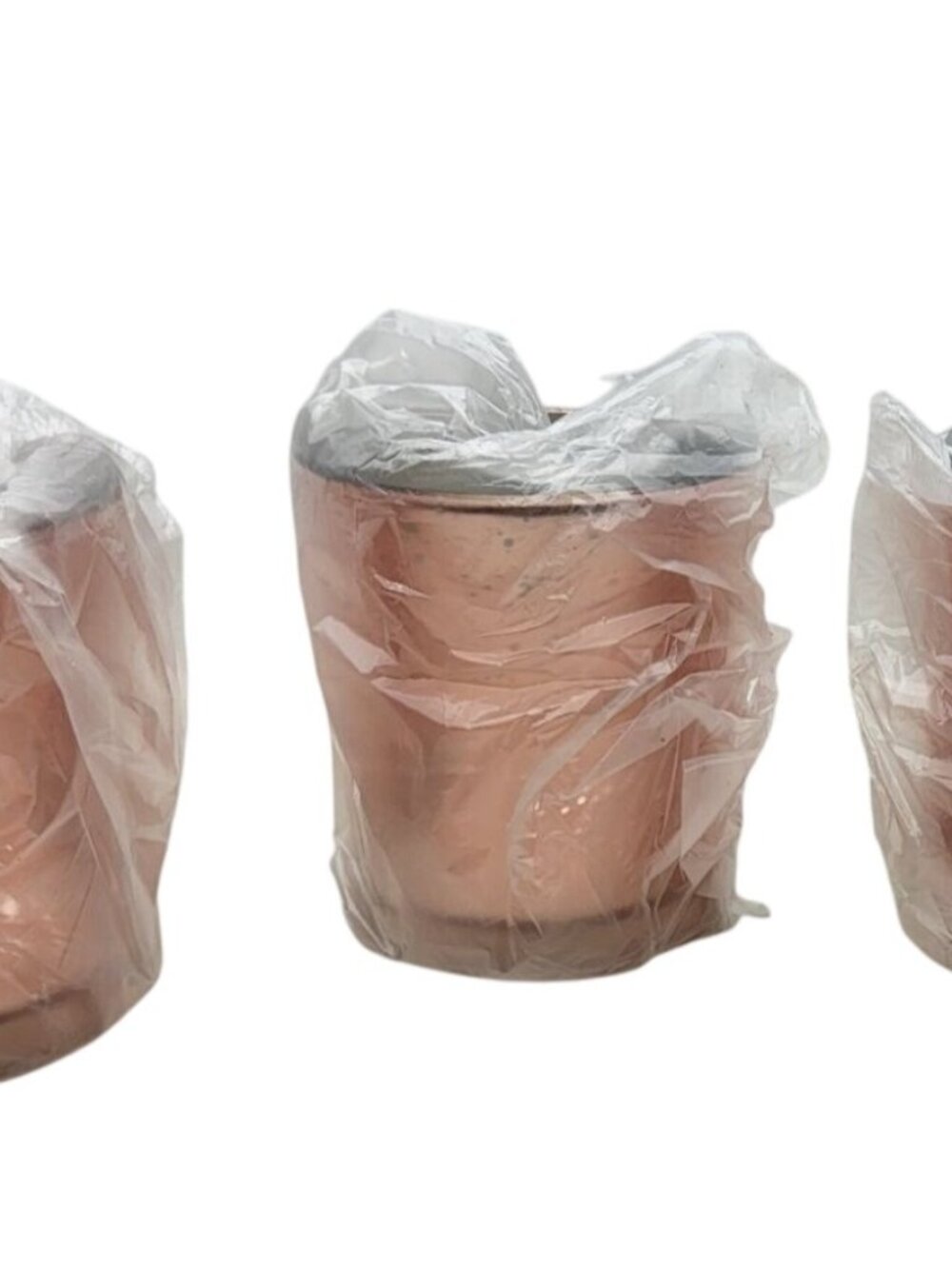 Richland Chunky Votive Holder Mirrored Rose Gold Set of 3